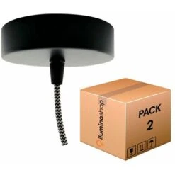 Florón Aluminio (Pack 2 Unidades) Negro IluminaShop