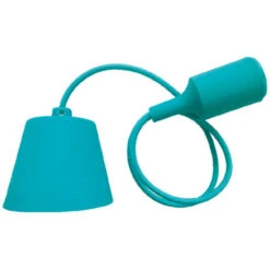 Colgante E27 Max.60W Serie Silicona Verde