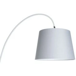 QAZQA + Moderno Lámpara De Arco Moderna Con Pantalla Gris - Bend Piedra/cemento /Acero Alargada Adecuado Para LED Max. 1 X 60 Watt -Trio Ventas 12334350 5