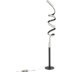 QAZQA Diseño Lámpara Pie Diseño Negro LED Dimmer - TWISTED Aluminio Alargada /Orgánica Incluye LED Max. 1 X 29 Watt