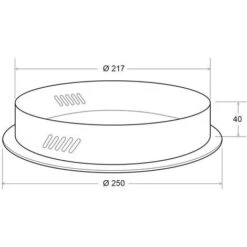 Florón Redondo Blanco, Ø250mm 11 Florón Redondo Blanco, Ø250mm -Trio Ventas 12986308 5