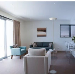 Pie De Salón LED 24W 3000K Gris -Trio Ventas 13899162 3