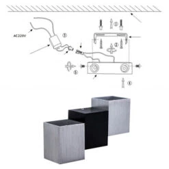 6W Led Apliques De Pared Aluminio Lámpara De Pared De Moderna Pasillo Entrada De Dormitorio (Blanco Frío) -Trio Ventas 14942488 5