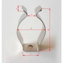 Set 2x Clip Metálico Para Tubos T8 -Trio Ventas 1530517 3