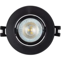 Aro Downlight Circular Basculante Para Bombilla LED GU10 / GU5.3 Corte Ø 70 Mm Negro. 9 Aro Downlight Circular Basculante Para Bombilla LED GU10 / GU5.3 Corte Ø 70 Mm Negro. -Trio Ventas 16279742 3