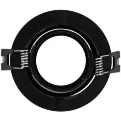 Aro Downlight Circular Basculante Para Bombilla LED GU10 / GU5.3 Corte Ø 70 Mm Negro. 10 Aro Downlight Circular Basculante Para Bombilla LED GU10 / GU5.3 Corte Ø 70 Mm Negro. -Trio Ventas 16279742 4