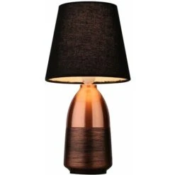 Lámpara De Sobremesa Castor Negro 17cm(diámetro) (ancho) X 28,5cm (alto)