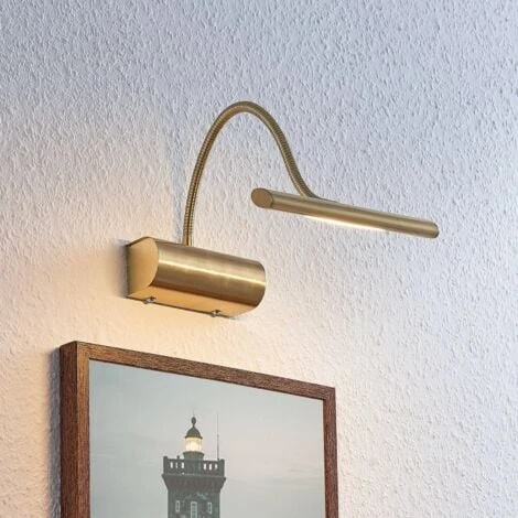 LED Lámpara De Pared 'Rakel' (Moderno) En Dorado Hecho De Metal E.o. Para Salón & Comedor (1 Llama,) De Lindby Lámpara Para Cuadros, Aplique 4 LED Lámpara De Pared 'Rakel' (Moderno) En Dorado Hecho De Metal E.o. Para Salón & Comedor (1 Llama,) De Lindby Lámpara Para Cuadros, Aplique - Imagen 2