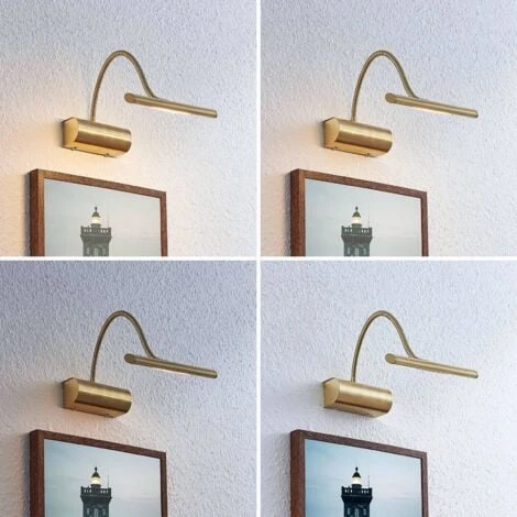LED Lámpara De Pared 'Rakel' (Moderno) En Dorado Hecho De Metal E.o. Para Salón & Comedor (1 Llama,) De Lindby Lámpara Para Cuadros, Aplique 6 LED Lámpara De Pared 'Rakel' (Moderno) En Dorado Hecho De Metal E.o. Para Salón & Comedor (1 Llama,) De Lindby Lámpara Para Cuadros, Aplique - Imagen 4