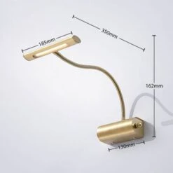 LED Lámpara De Pared 'Rakel' (Moderno) En Dorado Hecho De Metal E.o. Para Salón & Comedor (1 Llama,) De Lindby Lámpara Para Cuadros, Aplique 11 LED Lámpara De Pared 'Rakel' (Moderno) En Dorado Hecho De Metal E.o. Para Salón & Comedor (1 Llama,) De Lindby Lámpara Para Cuadros, Aplique -Trio Ventas 17448126 5