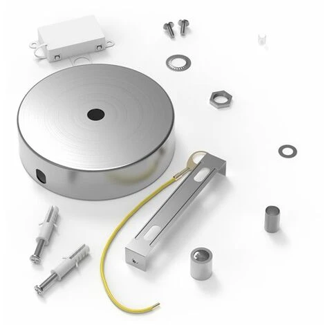 Floron Decorativo CALEX 940016 Para 1 Colgante 100mm Niquel Mate 4 Floron Decorativo CALEX 940016 Para 1 Colgante 100mm Niquel Mate - Imagen 2