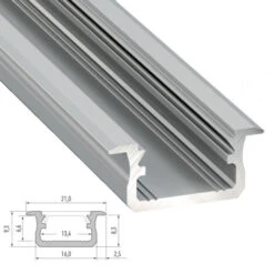 Perfíl Aluminio Tipo B 2,02M -Trio Ventas 17872871 5