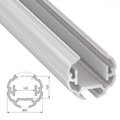 Perfíl Aluminio Tipo COSMO 2,02M -Trio Ventas 17872983 2