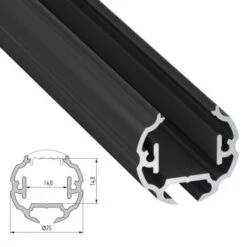 Perfíl Aluminio Tipo COSMO 2,02M -Trio Ventas 17872983 3