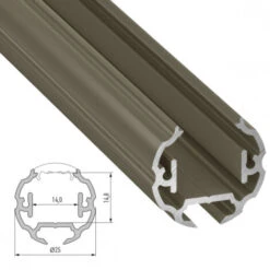 Perfíl Aluminio Tipo COSMO 2,02M -Trio Ventas 17872983 4