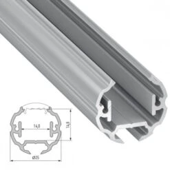 Perfíl Aluminio Tipo COSMO 2,02M -Trio Ventas 17872983 5