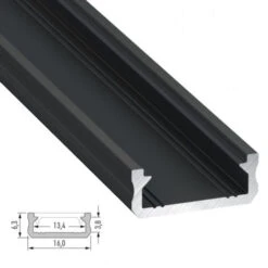 Perfíl Aluminio Tipo D 2,02M -Trio Ventas 18021445 3