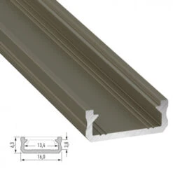 Perfíl Aluminio Tipo D 2,02M -Trio Ventas 18021445 4
