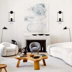 Decoración De Oscilación Apliques De Pared Forma Humana De Dibujos Animados Lámpara De Pared Creativa Lámpara De Pared De Metal Moderna Para Dormitorio Habitación De Niños Negro -Trio Ventas 19372864 3