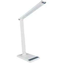 Jandei Lámpara Escritorio LED Con Carga USB Para Móvil, Lámparas Mesita De Noche, Luz De Lectura Flexo Táctil, 3 Tonos De Color, Intensidad Regulable. Función Noche Y Modo Lectura.