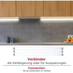 Tiras LED 4x50cm Con Cubierta De Silicona 12W, Blanco Frío 4000k, Luz Para Mueble, Encuadre De Cuadros Y Gabinetes -Trio Ventas 20100850 3