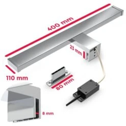 Lámpara LED Para Espejo I Lámpara Para Baño I Lámpara De Maquillaje I Lámpara Para Armario I Lámpara De Sujeción I Blanco Neutro I 600 Lúmenes I IP44 I Longitud Del Producto: 40cm -Trio Ventas 20100979 5