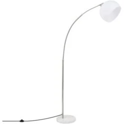 Lámpara De Pie Gebogen Plata