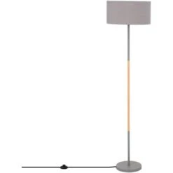 Lámpara De Pie Silinda Gris.