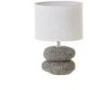 Lámpara De Mesita De Noche De Piedras Exótica De Cerámica Gris De 24 Cm - -Trio Ventas 24307801 1