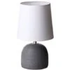 Lámpara De Mesita De Noche Moderna Gris De Cerámica Para Dormitorio Vitta - -Trio Ventas 24313222 1