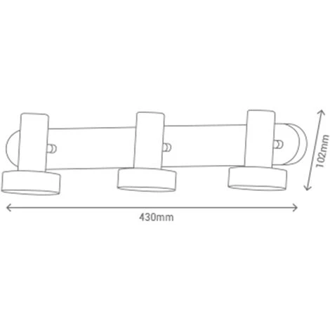 Regleta De Baño Con Focos LED 3x5W Cuero Viejo/Madera IP23 5 Regleta De Baño Con Focos LED 3x5W Cuero Viejo/Madera IP23 - Imagen 3