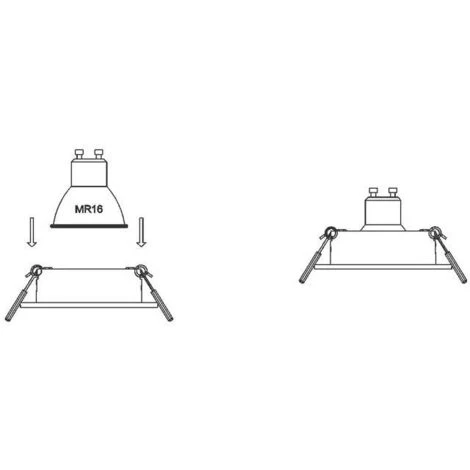 Aro Empotrable Ø75mm MR16, GU10 Bajo UGR Cromo 7 Aro Empotrable Ø75mm MR16, GU10 Bajo UGR Cromo - Imagen 5