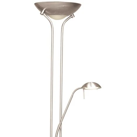 Lámpara De Pie LED Olimpia Níquel (18W+5W) 4 Lámpara De Pie LED Olimpia Níquel (18W+5W) - Imagen 2