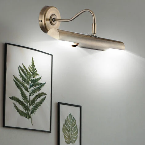 Lámpara Para Cuadros De Pared De Latón Lámpara Para Cuadros De Latón Antiguo Espejo De Metal Ligero, Foco Móvil Con Interruptor, 36,5 Cm, Juego De 2 7 Lámpara Para Cuadros De Pared De Latón Lámpara Para Cuadros De Latón Antiguo Espejo De Metal Ligero, Foco Móvil Con Interruptor, 36,5 Cm, Juego De 2 - Imagen 5