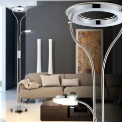 22.5 Watt LED Flexo Floor Lamp Uplighter Floor Lamp Floodlight Reading Lamp Globo 59038N -Trio Ventas 29387569 4