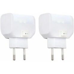 Juego De 2 Luces LED De Pared Luz Nocturna Para Habitación De Niños Lámparas De Enchufe De Luz Diurna