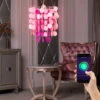 Lámpara Colgante Inteligente Para Niños, Juego Regulable, Aplicación De Lámpara De Techo Rosa Para Niñas, Control De Voz En Un Conjunto Que Incluye Bombillas LED RGB -Trio Ventas 29392390 1