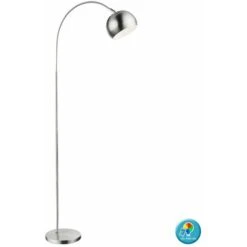 Lámpara De Pie De Arco Regulable CONTROL REMOTO Lámpara De Pie Cromada Regulable En Un Juego Que Incluye Lámparas LED RGB