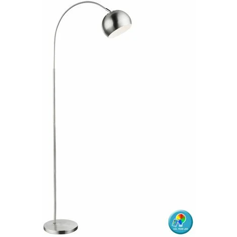 Lámpara De Pie De Arco Regulable CONTROL REMOTO Lámpara De Pie Cromada Regulable En Un Juego Que Incluye Lámparas LED RGB 3 Lámpara De Pie De Arco Regulable CONTROL REMOTO Lámpara De Pie Cromada Regulable En Un Juego Que Incluye Lámparas LED RGB