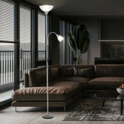 Lámpara De Brazo De Lectura Con Reflector De Techo, Lámpara De Pie Regulable, Control Remoto En Un Juego Que Incluye Lámparas LED RGB 9 Lámpara De Brazo De Lectura Con Reflector De Techo, Lámpara De Pie Regulable, Control Remoto En Un Juego Que Incluye Lámparas LED RGB -Trio Ventas 29418309 3