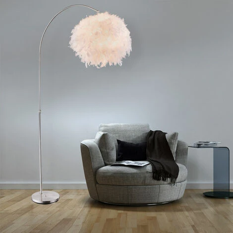 Lámpara De Arco Con Muelles Lámpara De Pie Lámpara De Salón Lámpara De Pie Ajustable En Altura, Blanco Plata, 1x E27, An. X Al. 96x141-196 Cm 6 Lámpara De Arco Con Muelles Lámpara De Pie Lámpara De Salón Lámpara De Pie Ajustable En Altura, Blanco Plata, 1x E27, An. X Al. 96x141-196 Cm - Imagen 4
