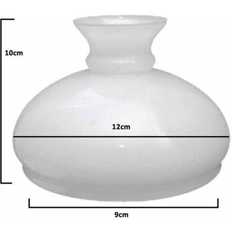 Tulipa De Cristal Quinqué GAUDI Opal Brillo 10x12cm Apertura 9cm 4 Tulipa De Cristal Quinqué GAUDI Opal Brillo 10x12cm Apertura 9cm - Imagen 2