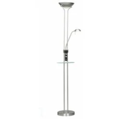 Lámpara De Pie LED Con USB Alari Níquel CR 06-622-18-002