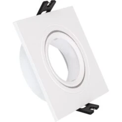 Aro Downlight Cuadrado Basculante Para Bombilla LED GU10 / GU5.3 Corte Ø 75 Mm Blanco Mate. 7 Aro Downlight Cuadrado Basculante Para Bombilla LED GU10 / GU5.3 Corte Ø 75 Mm Blanco Mate. -Trio Ventas 30388576 3