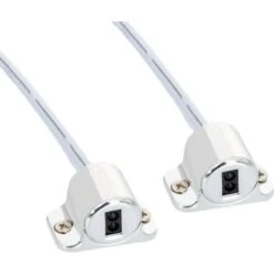 Interruptor Sensor Doble 12/24V DC Para Puertas De Armario Plata.