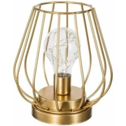 LÁMPARA MESA LUZ LED AMBIENTAL GOLDEN
