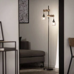 Lámpara De Pie Monah WiFi Con Regulador Negro. -Trio Ventas 33300409 5