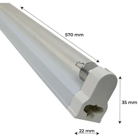 Kit Soporte Y Tubo T5 LED Ultravioleta (UVC Germicida) 265nm 14W 570mm. Pack 2 Uds. 6 Kit Soporte Y Tubo T5 LED Ultravioleta (UVC Germicida) 265nm 14W 570mm. Pack 2 Uds. - Imagen 4