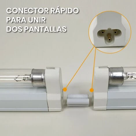 Kit Soporte Y Tubo T5 LED Ultravioleta (UVC Germicida) 265nm 14W 570mm. Pack 2 Uds. 7 Kit Soporte Y Tubo T5 LED Ultravioleta (UVC Germicida) 265nm 14W 570mm. Pack 2 Uds. - Imagen 5