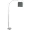 Lámpara De Pie De Arco, Pantalla De Tela, Lámpara De Pie, Salón Curvo, Lámpara De Arco Gris, Regulable En Altura, 1x LED 11W 1055Lm Blanco Cálido, L X Al 96x195 Cm 2 Lámpara De Pie De Arco, Pantalla De Tela, Lámpara De Pie, Salón Curvo, Lámpara De Arco Gris, Regulable En Altura, 1x LED 11W 1055Lm Blanco Cálido, L X Al 96x195 Cm -Trio Ventas 35679014 1